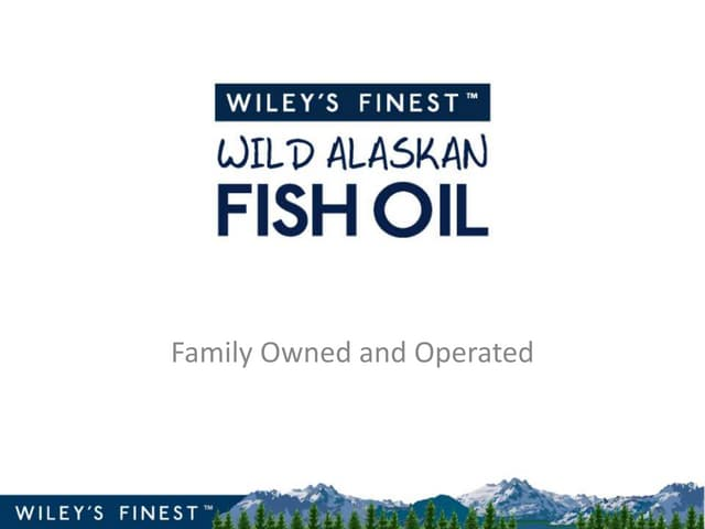 Wiley's Finest（威利）——阿拉斯加海域的鱼油“野生纯净”帝国