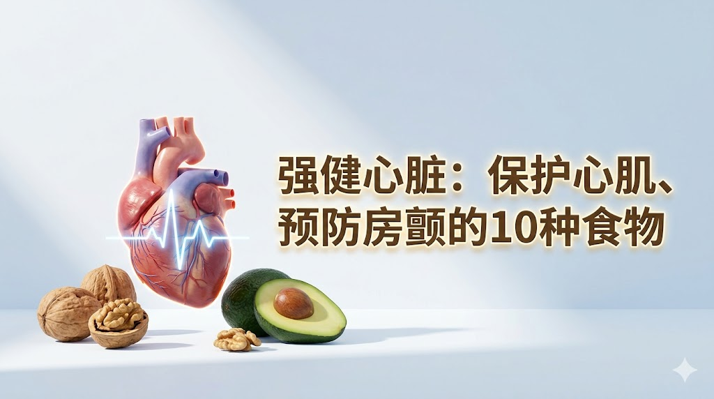 心跳总是漏半拍？常吃这10种“强心菜”，保护心肌防房颤，40岁后必看！