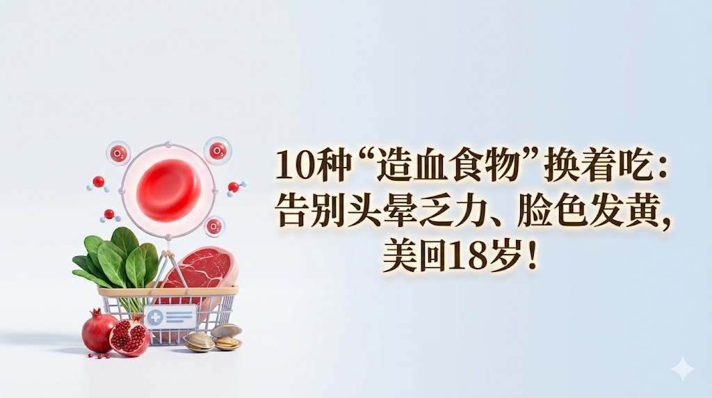 10种“造血食物”换着吃：告别头晕乏力、脸色发黄，美回18岁！