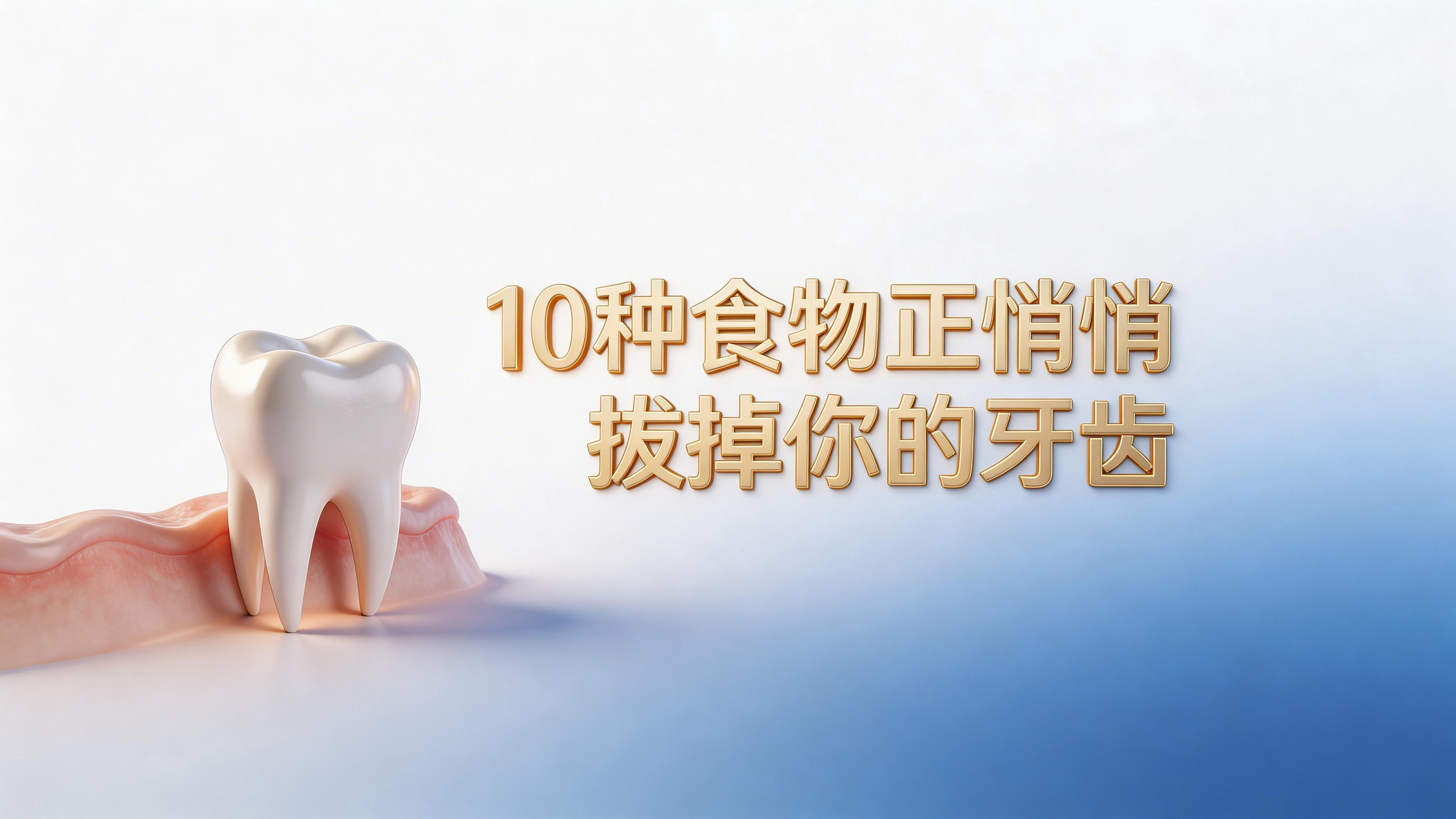 老了必须掉牙？这10种食物正悄悄“拔”掉你的牙齿，40岁后不想戴假牙快自查！